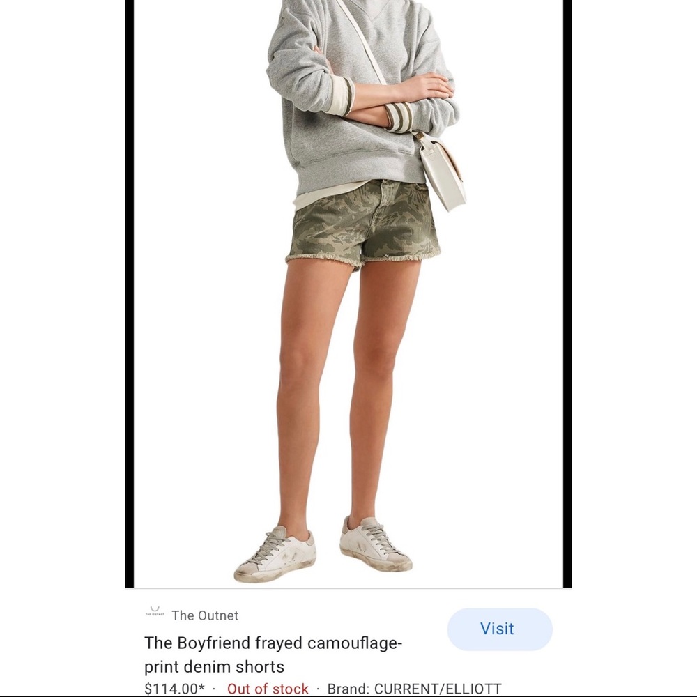 Current/ Elliot Camo Shorts | Size 27